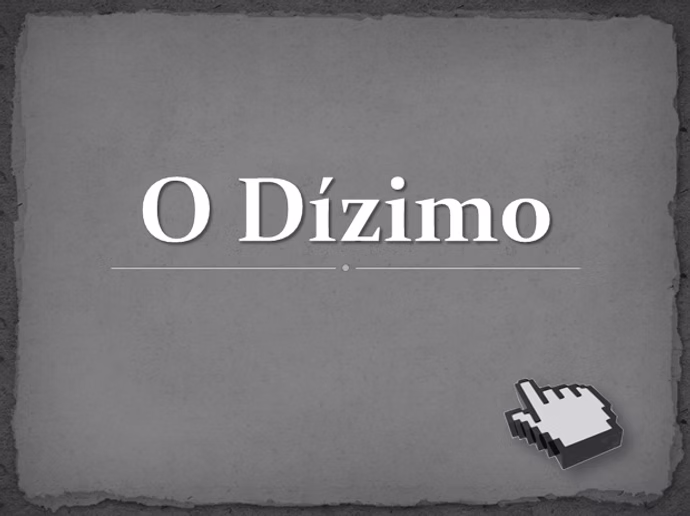 O Dízimo